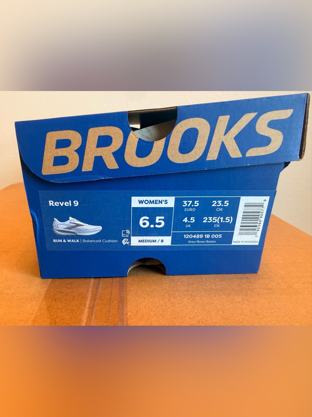 Brooks Revel 9 Women’s Cushioned Mesh Running Shoes Gray/White/Rose US 6.5 B - Picture 6 of 7